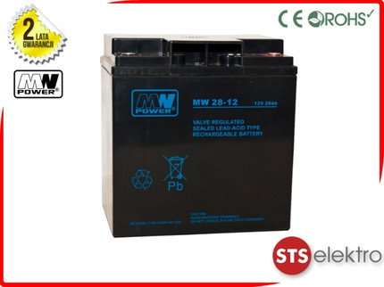 MW Power Akumulator AGM MWL 28-12 12V 28Ah M5