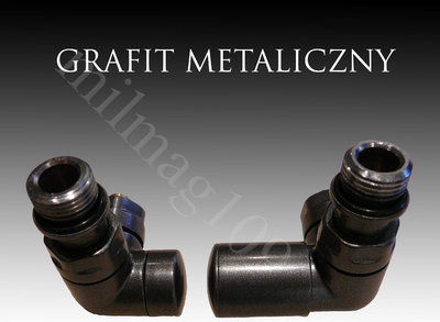 Mera Term Zestaw zaworów grzejnikowych VISION prawy GRAFIT METALICZNY