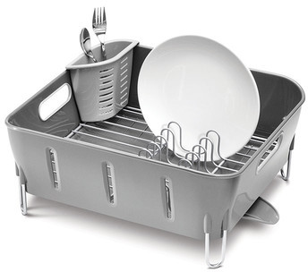 Simplehuman Ociekacz do naczyń Compact szary KT1106