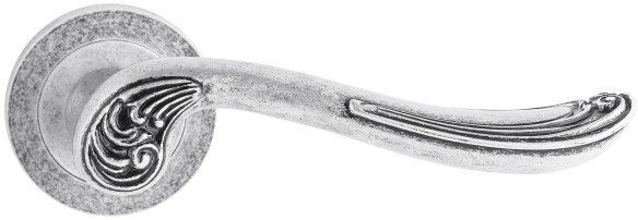 Metalbud Klamka drzwiowa  Tosca okrągły szyld nikiel antyczny