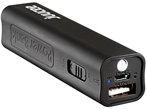 Bitmore Bit More juucee do ładowania, bardzo kompaktowy, przenośny, 2.600 mAh, z latarką LED czarny BM-PBE26
