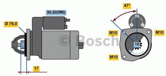 Bosch Rozrusznik 0 986 022 840