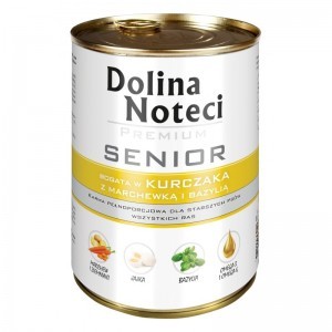 Dolina Noteci Premium Senior Kurczak Z Marchewką I Bazylią 400 G