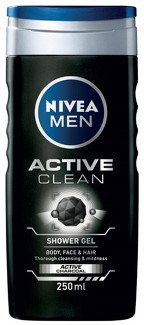 Nivea Men Active Clean 250ml (żel pod prysznic dla mężczyzn)
