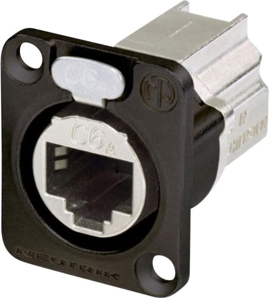 Neutrik NE8FDX-P6-B Złącze żeńskie proste czarny Zawartość 1 szt