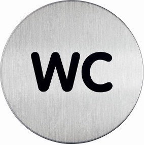 Durable Tabliczka WC PICTO śr. 83 mm