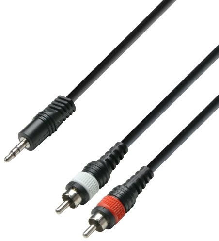 ah Cables Kabel audio 3,5 MM JACK stereo na 2 X cinch Male K3YWCC0600