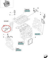 CNH CZUJNIK CIŚNIENIA OLEJU SILNIKA NEW HOLLAND 4890193 - 2859674