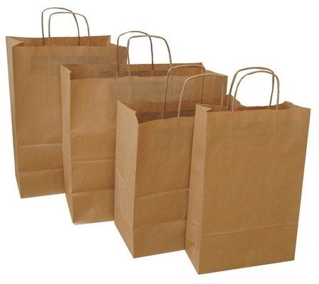 Torby papierowe 240 X 100 X 320 mm ECOBAG brązowe 250 szt. - F0407 NB-2286