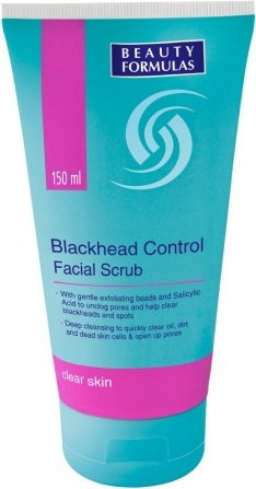 Beauty Formulas Blackhead Control - Peeling przeciwko zaskórnikom do twarzy 150ml