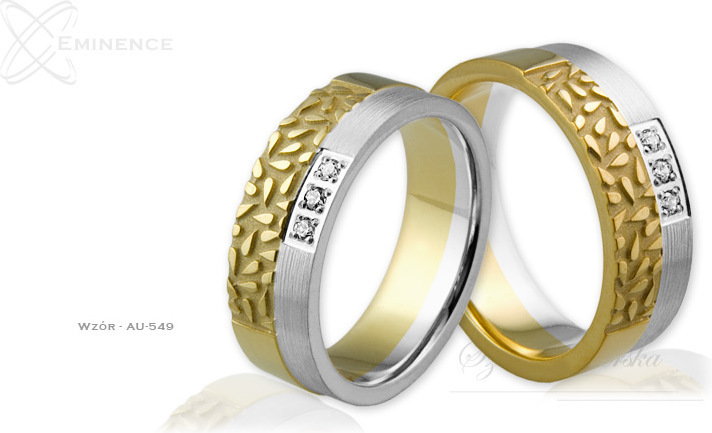 Eminence Obrączki ślubne - wzór Au-549