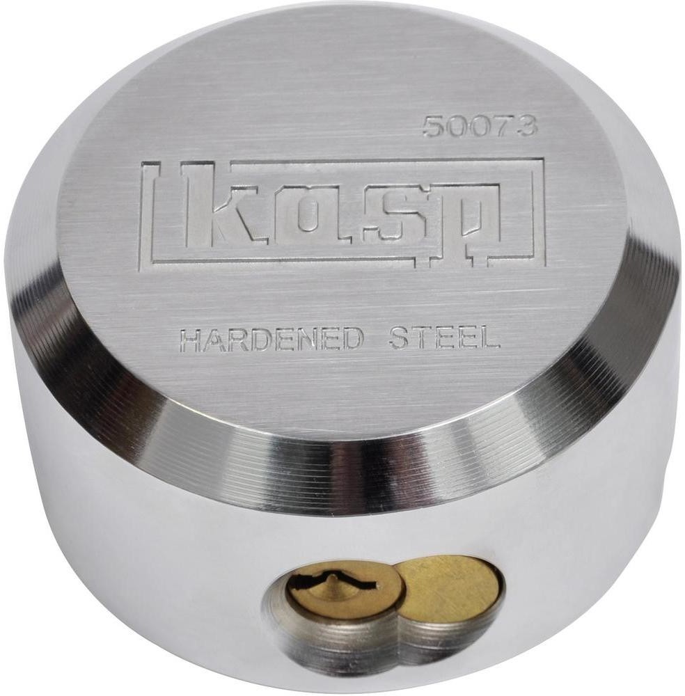 Kasp Kłódka K50073LD z zamkiem kluczykowym 73 mm Srebrny