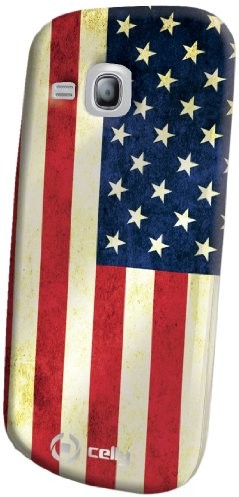 Celly 8021735088400 Gelskin USA Fahne Vintage Silikongel Schutzhülle für Samsung Galaxy Young