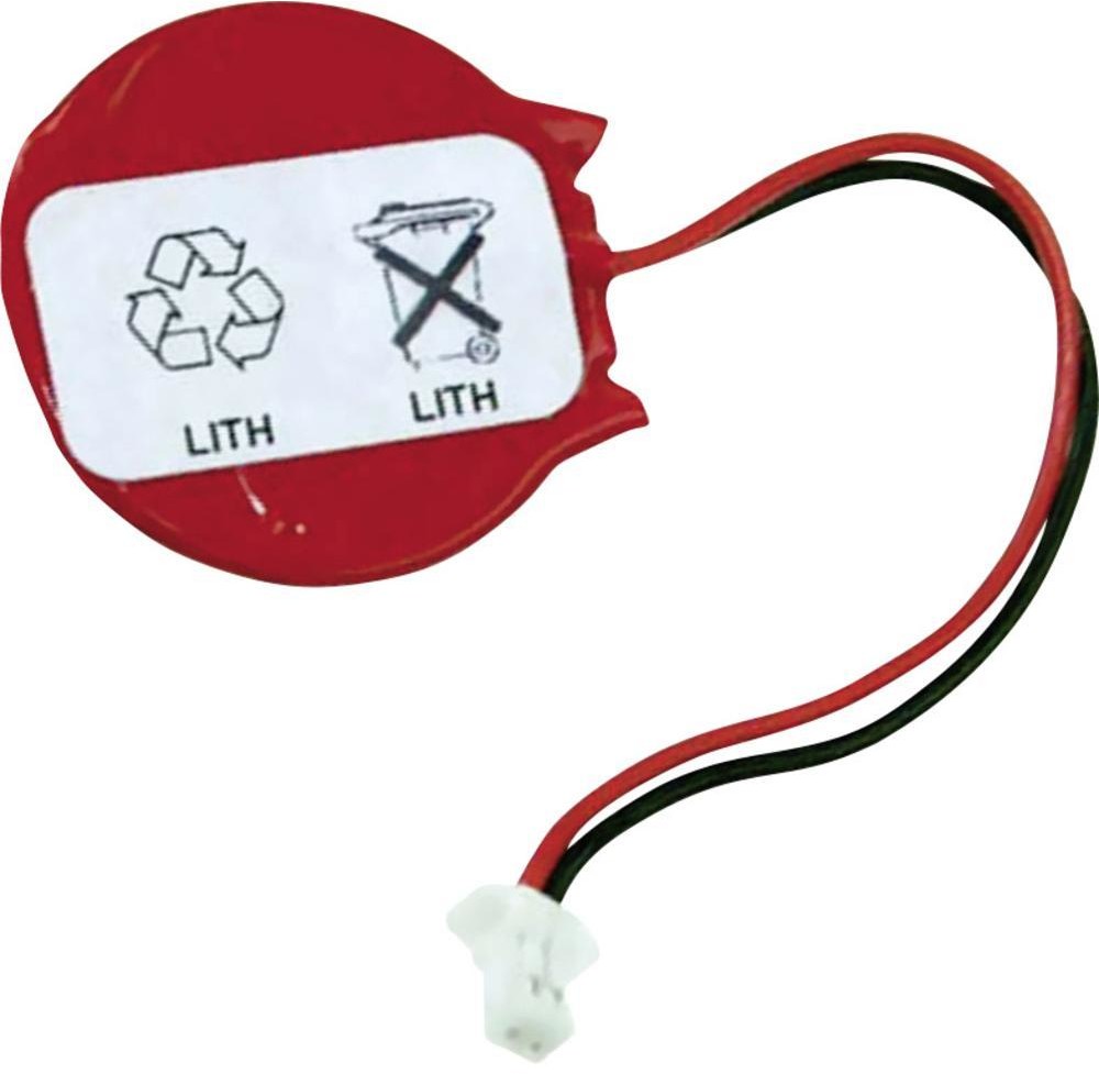 Ogniwo guzikowe CR 2032 Lit CMOS-RAM ze złączem 200 mAh 3 V 1 szt