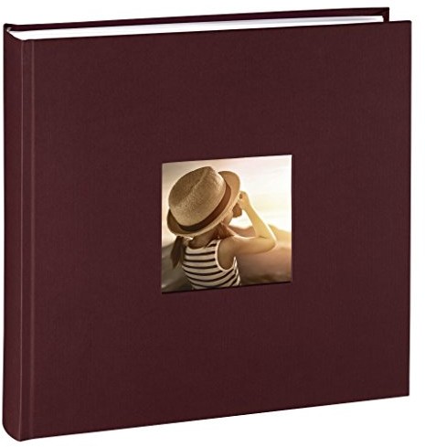 Hama Jumbo Album fotograficzny Fine Art (30 x 30 cm, 100 stron, 50 arkuszy, z wycięciem na krawędzie obrazu) czarna 00002345