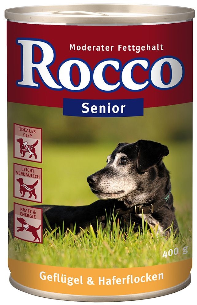 Rocco Senior 6 X 400 G - Drób Z Płatkami Owsianymi