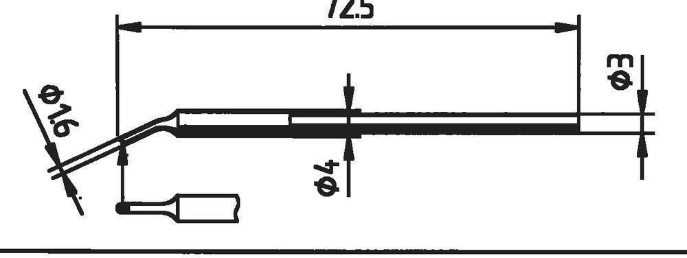 Ersa Końcówka lutownicza Typ 212 do Microtool (0212WD)