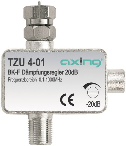 Axing TZU regulator amortyzacji 4  00 BK ze złączem IEC (0,5  20 DB) TZU 4-01