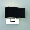 Astro Lighting PARK LANE BLACK SHADE Kinkiet Ścienny polerowany Nikiel abażur czarny 0516