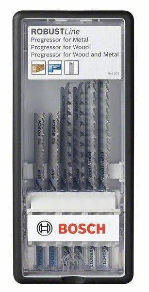 Bosch Zestaw wytrzymałych brzeszczotów do wyrzynarek Line Progressor z trzonkiem U 6-częściowy 2607010532 1 zest