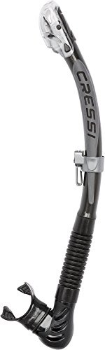 Cressi Snorkel Alpha Ultra Dry Es258150 Rurka Do Nurkowania, Czarna