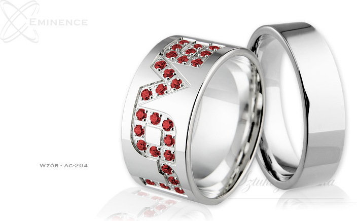 Eminence Obrączki srebrne - wzór Ag-204