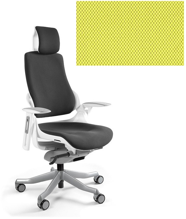 Unique Fotel biurowy Wau mustard W-609W-BL410 W-609W-BL410