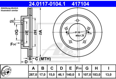 ATE (Continental Aftermarket GmbH) 24.0117-0104.1