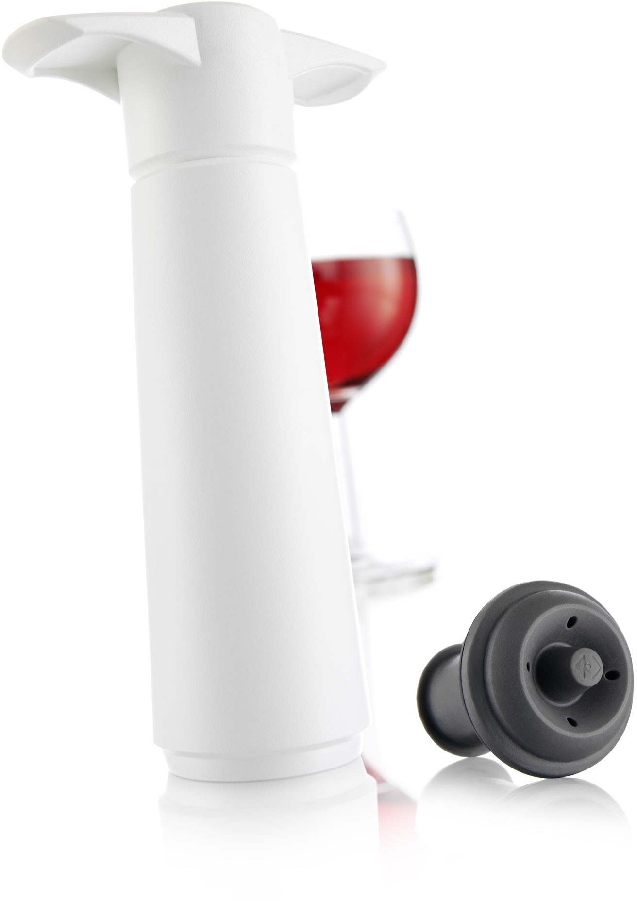 Vacu Vin Pompka próżniowa do wina z korkiem Wine Saver biała
