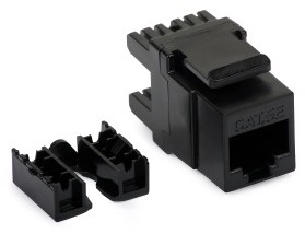 Abcvision MODUŁ KEYSTONE UTP KAT.5e CZARNY KEYSTONE-UTP-5E