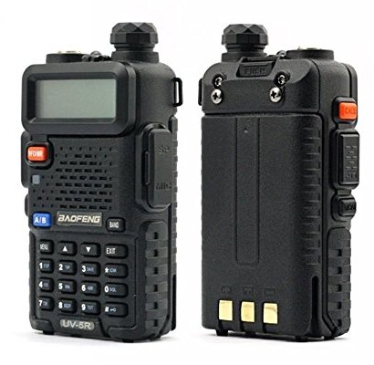 Baofeng BaoFeng UV-5R 136  174/400  480 MHz radiotelefon przenośny VHF/UHF Dual-Band amatorów, czarny UV-5R