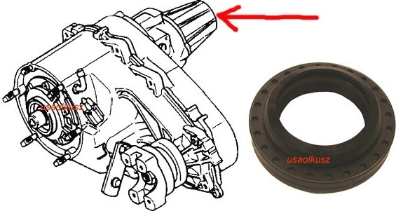 CROWN Uszczelniacz tylnego wału reduktora NP247 Jeep Grand Cherokee WJ WG