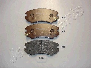 JAPANPARTS Zestaw klocków hamulcowych, hamulce tarczowe PA-H10AF