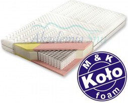 M&K Foam Koło Materac Adam i Ewa Multi 200x200 cm, pokrowiec - Aloe V