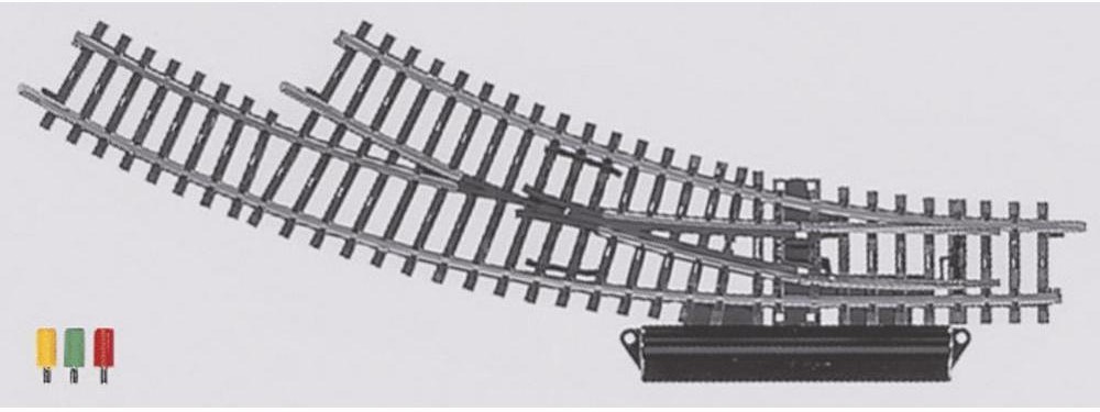 Maerklin Rozjazd łukowy prawy Marklin 2269 360 mm 2x 30° skala H0 2 szt