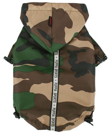 Puppia Peaf-Rm03 Base Jumper Regenmantel, Camoflage, Große  5