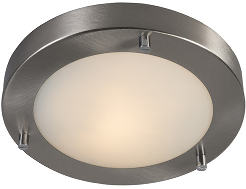 QAZQA Nowoczesny plafon stal 18cm IP44 - Yuma