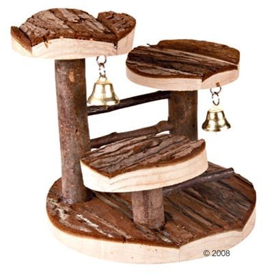 Bitiba Drewniane Drzewo Do Wspinaczki Dla Chomików - Dł. X Szer. X Wys.: 15 X 14 X 14 Cm