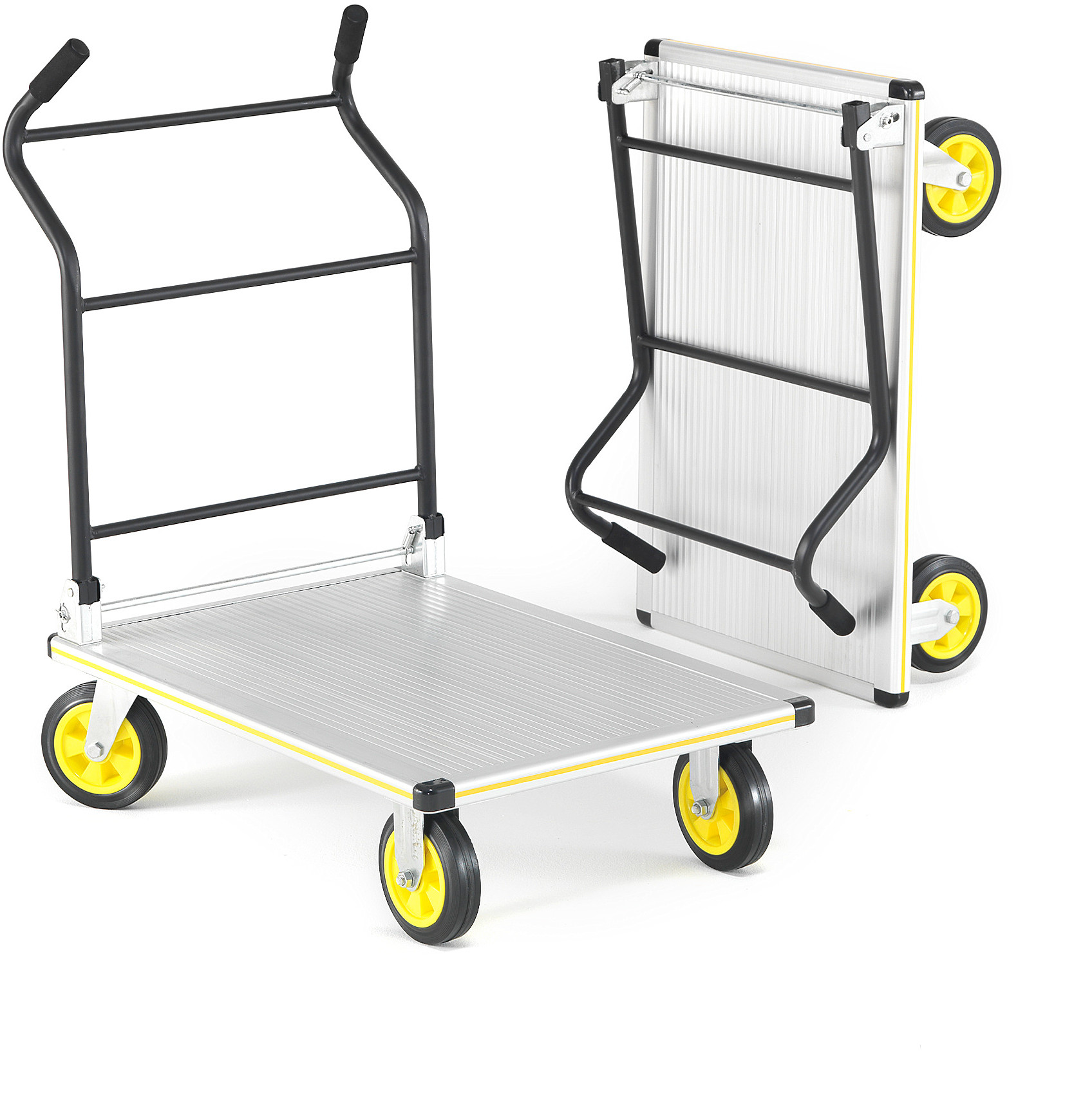 AJ Składany wózek platformowy z poręcznym uchwytem. 23542