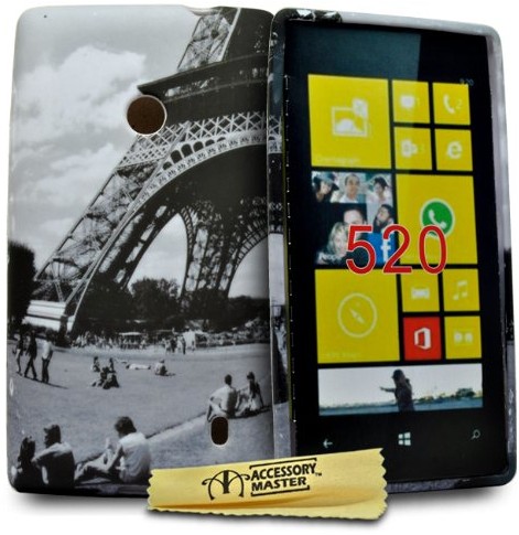 Nokia Accessory Master 5055716333312 Eiffelturm Blick auf den Garten Schutzhülle für Lumia 520