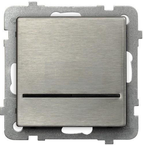 Ospel SONATA STAL INOX ŁĄCZNIK POJEDYNCZY Z PODŚWIETLENIEM ŁP-1RMS/M/37