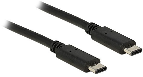 Delock Kabel USB 2.0 USB Type-C Stecker > USB Type-C Stecker 0,5 m schwarz (83672)