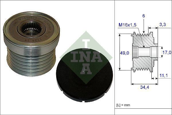 INA Alternator - sprzęgło jednokierunkowe 535 0183 10