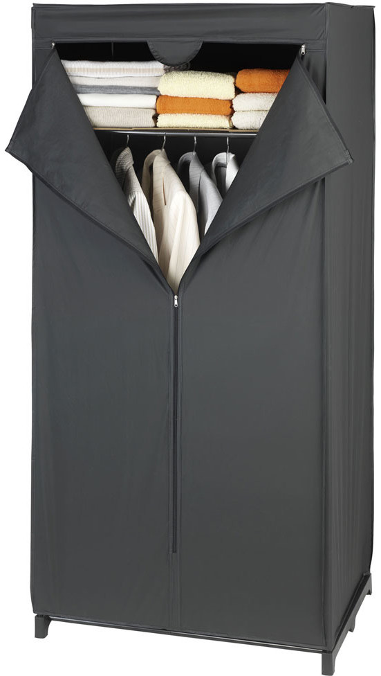 Wenko Szafa tekstylna DEEP BLACK składana garderoba 160x75x50cm B00AHTRHDW