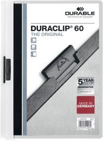 Duraclip DURABLE Skoroszyt zaciskowy 60 biały DU002-10