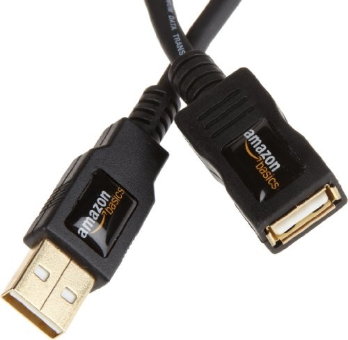 AmazonBasics przedłużacz USB 2.0 złącze męskie typu A na żeńskie typu A, 2m