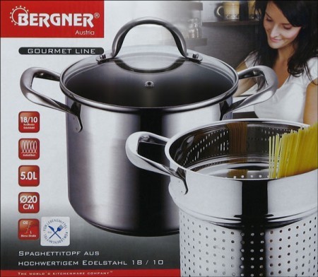 Bergner GARNEK DO MAKARONU 5L GOURMET 3 ELE [BG-6520]