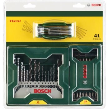 Bosch Zielony ZESTAW X-LINE 40 SZT + SKŁ NARZĘDZIE wszystko dla domu i biura! 2607017333