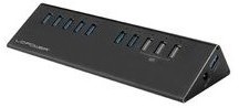 LC-Power HUB USB 3.0 AKTYWNY LC-HUB-ALU-2B-10 7X