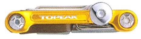 TOPEAK Topeak 20 Pro Mini Składane Narzędzie Wielofunkcyjne, Złoto, 20 Narzędzi (TT2536GD)